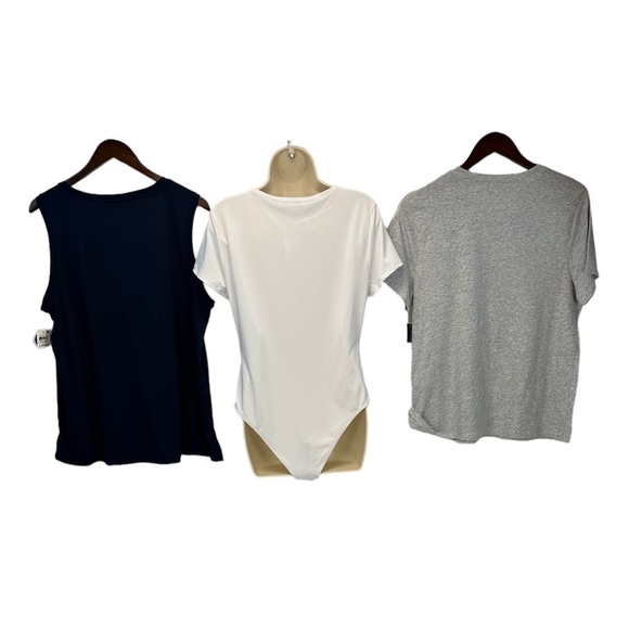 INC Lauren Scott And Now This Summer bundle of 3 - Bodysuit T-Shirt Tank - Large - Picture 2 of 12